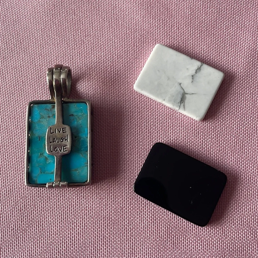 Silpada 925 Silver Live,Laugh,Love pendant(A19) - Picture 3 of 7